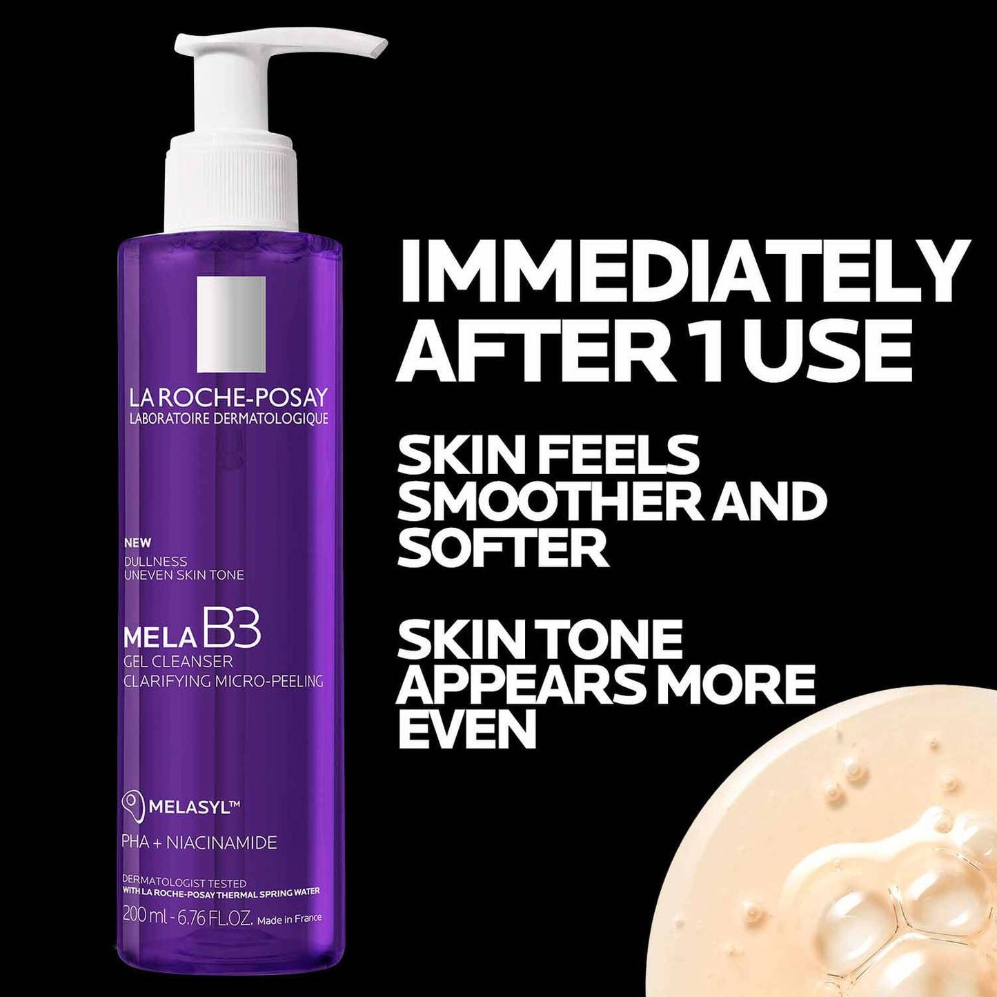 mela-b3-facial-gel-cleanser-with-melasyltm-niacinamide-m7 4_LaRochePosay-Product-MelaB3-MelaB3Cleanser-200ml-03337875890069-Benefits.jpg